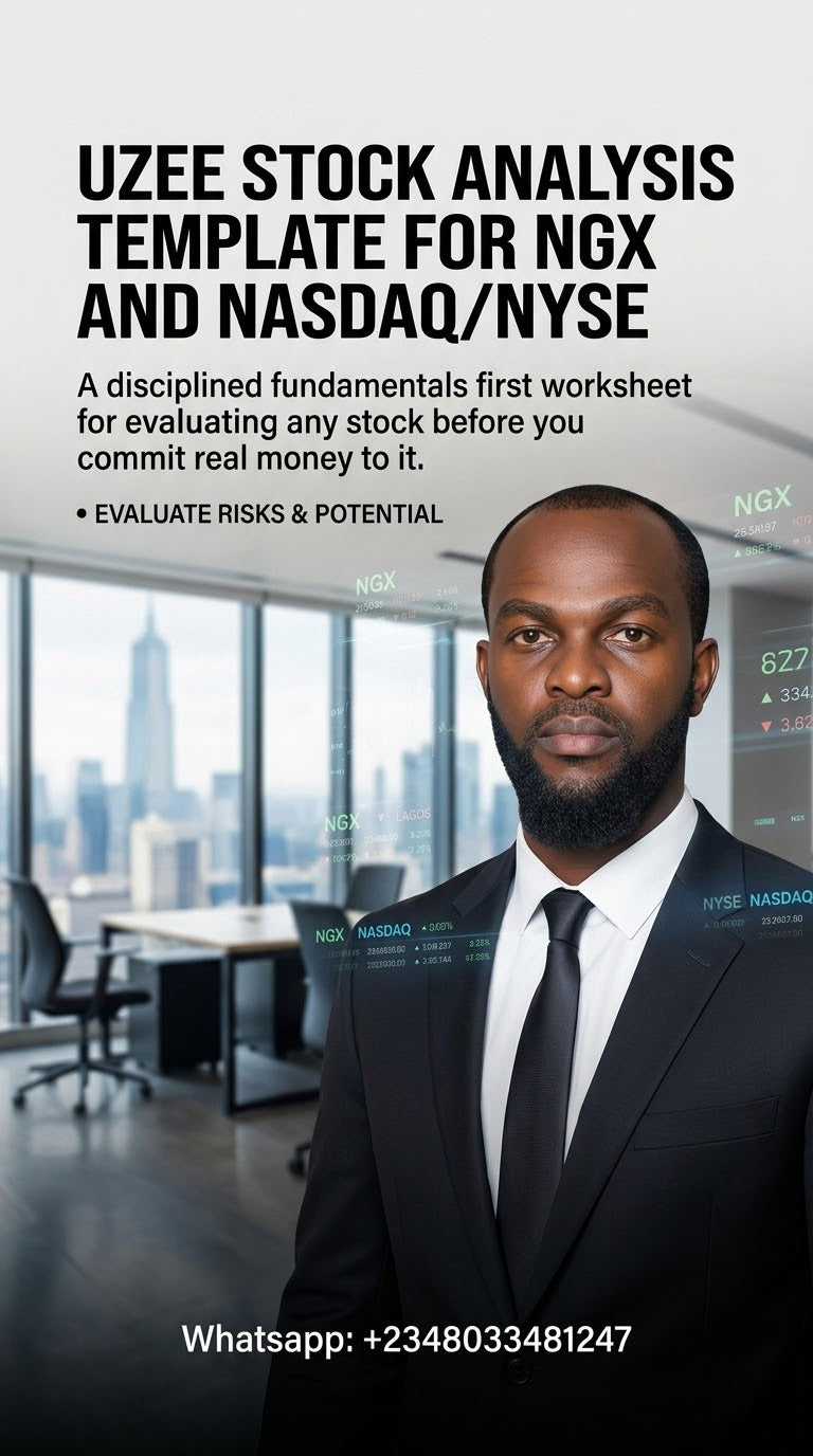 UZEE STOCK ANALYSIS TEMPLATE FOR NGX AND NASDAQ/NYSE